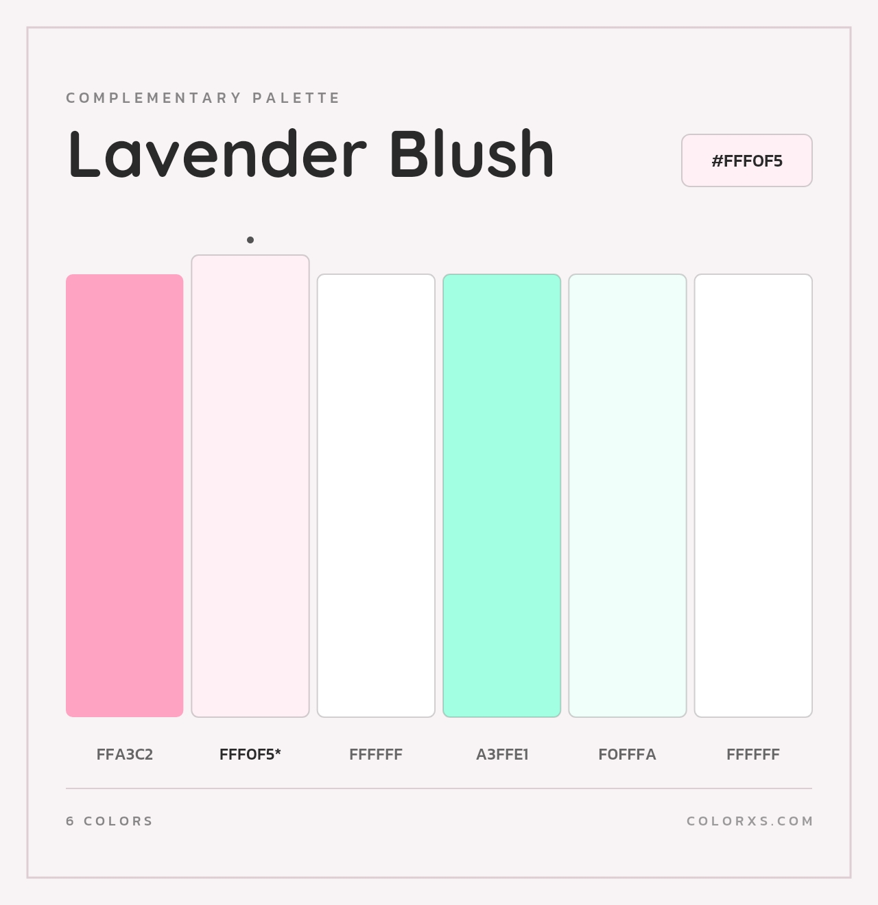 Lavender Blush - Complementary Color Palette