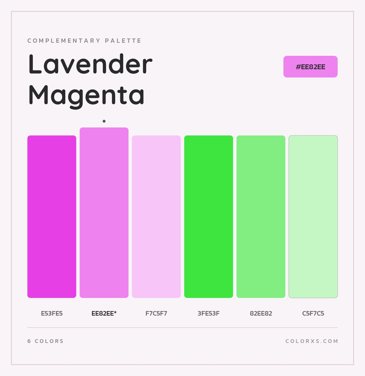 Lavender Magenta - Complementary Color Palette