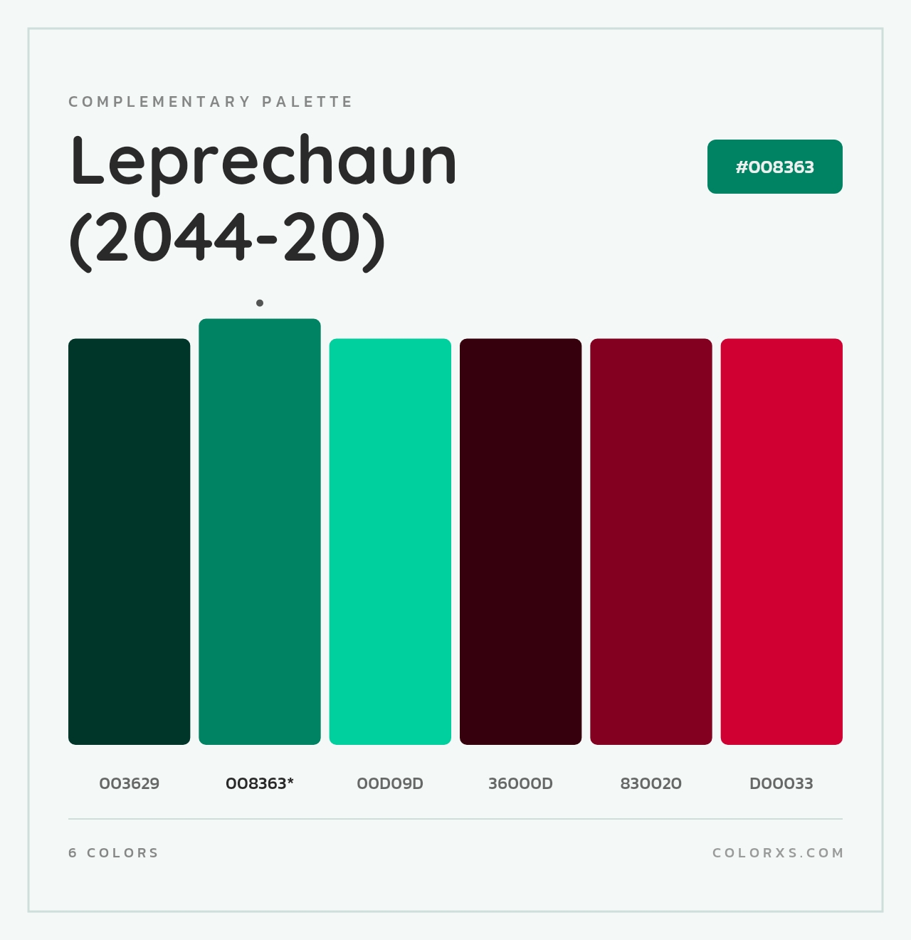 Leprechaun (2044-20) - Complementary Color Palette