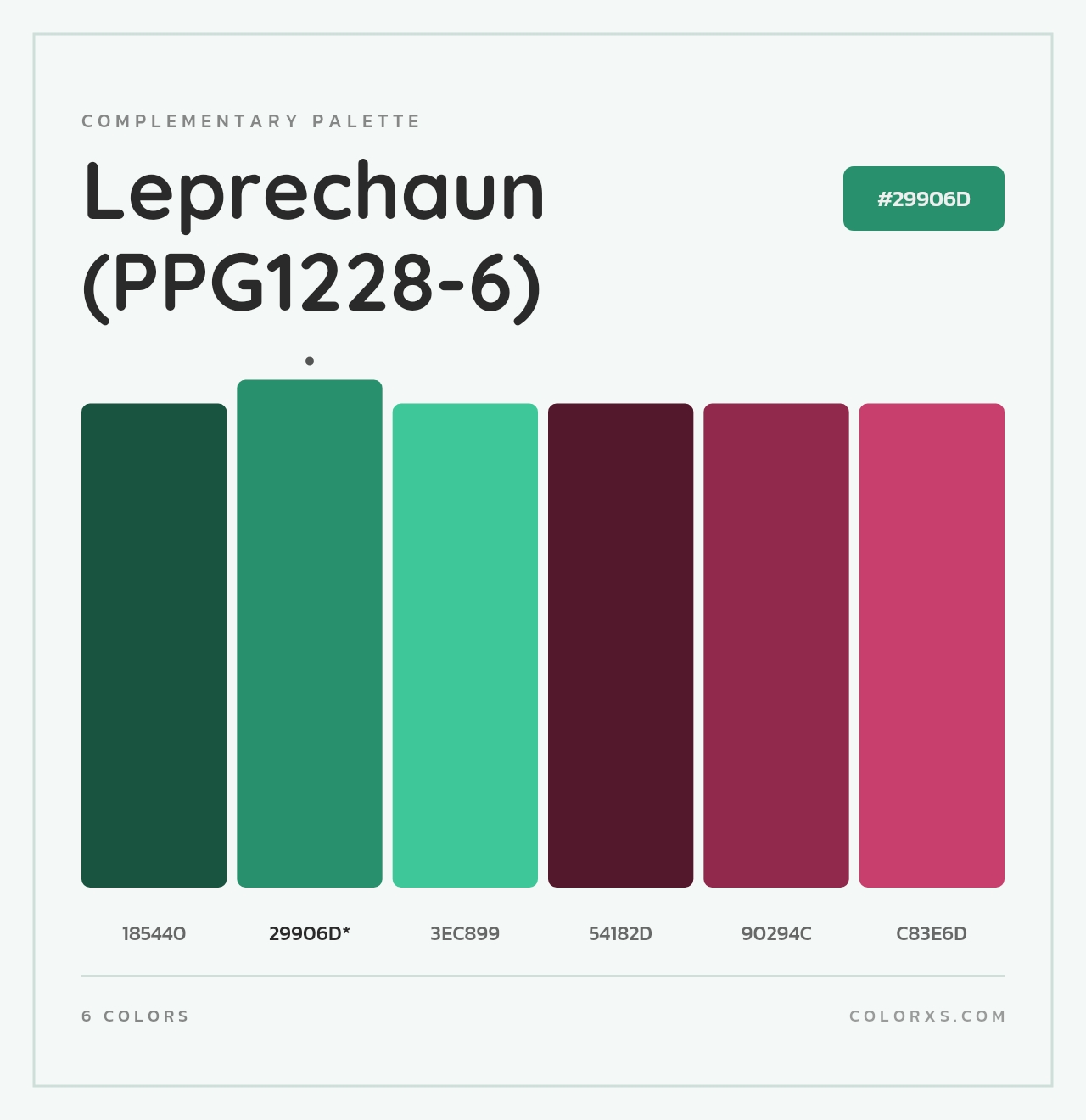 Leprechaun (PPG1228-6) - Complementary Color Palette
