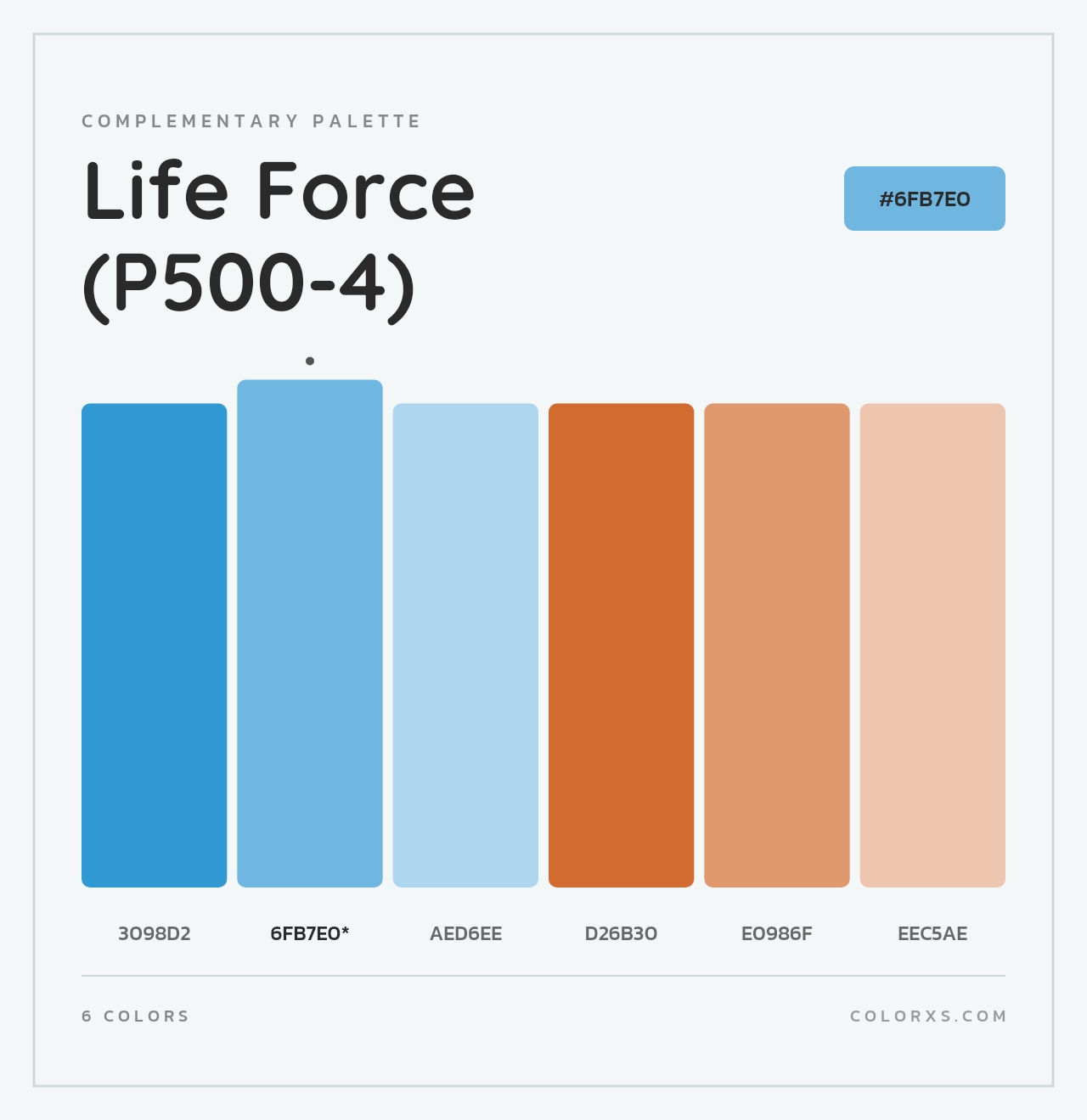 Life Force (P500-4) - Complementary Color Palette