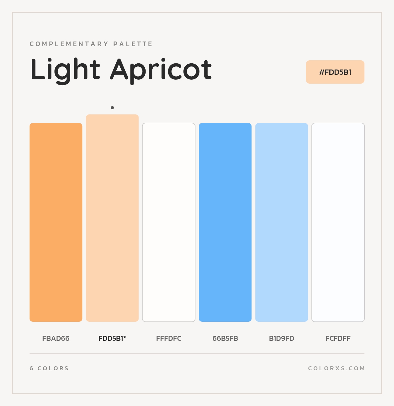 Light Apricot - Complementary Color Palette