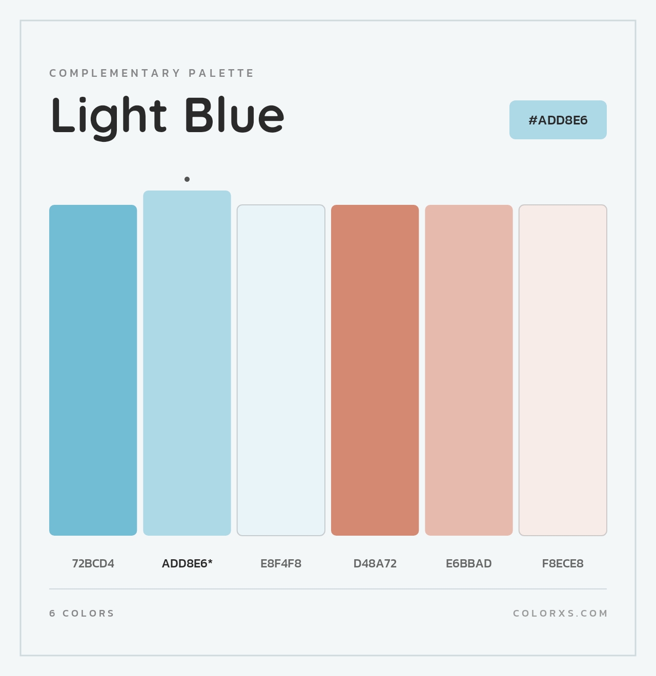 Light Blue - Complementary Color Palette