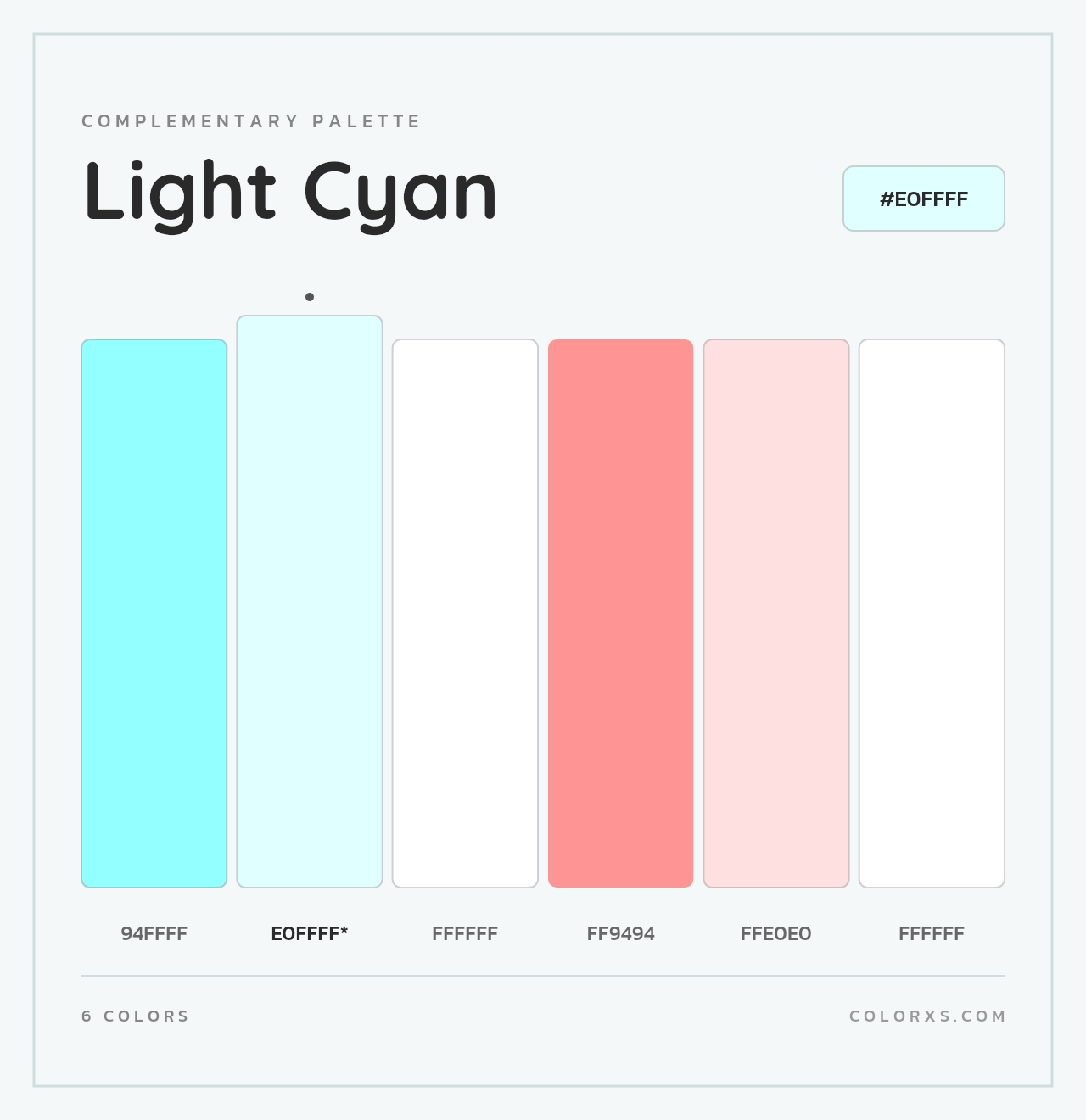 Light Cyan - Complementary Color Palette