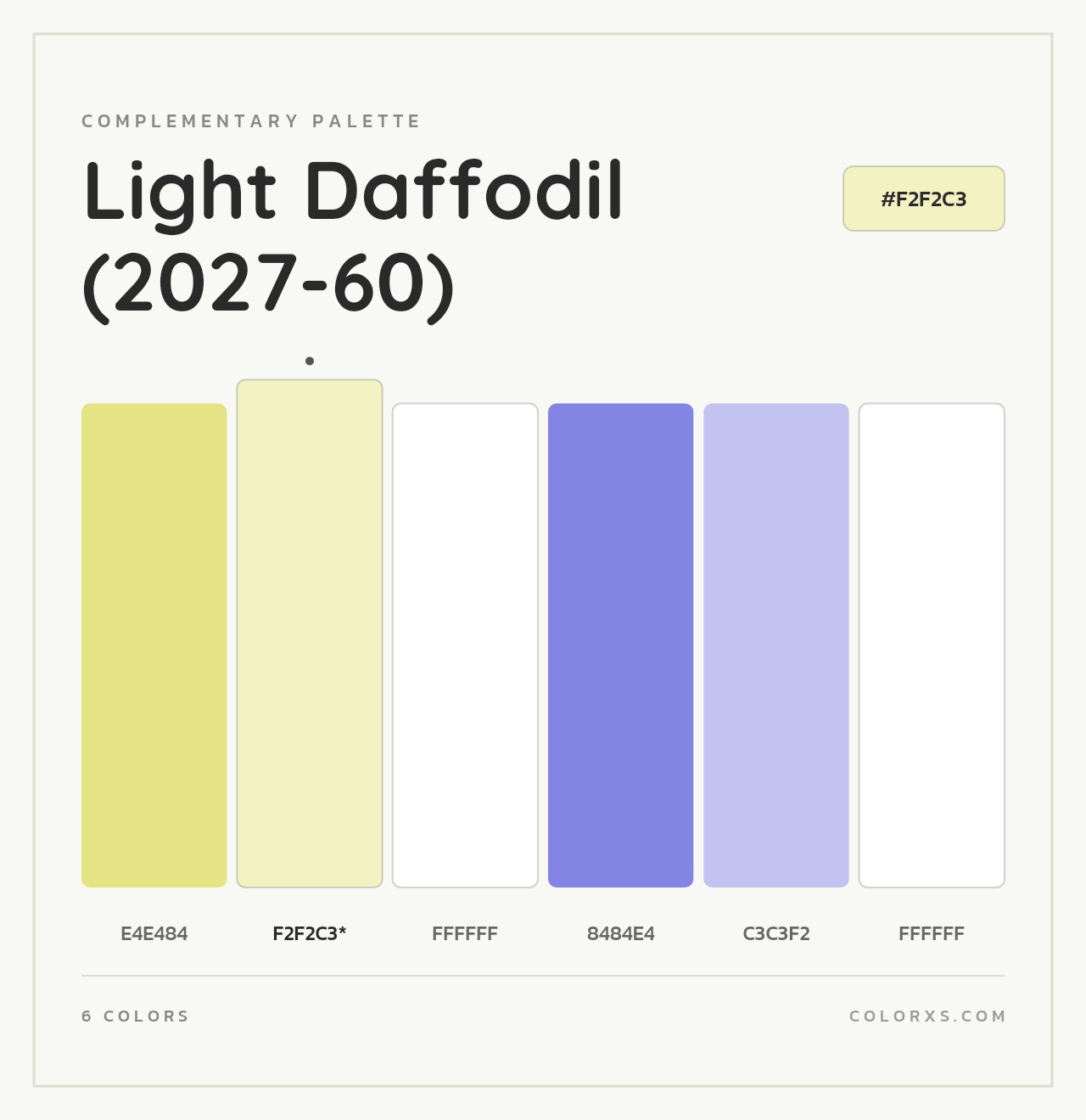 Light Daffodil (2027-60) - Complementary Color Palette