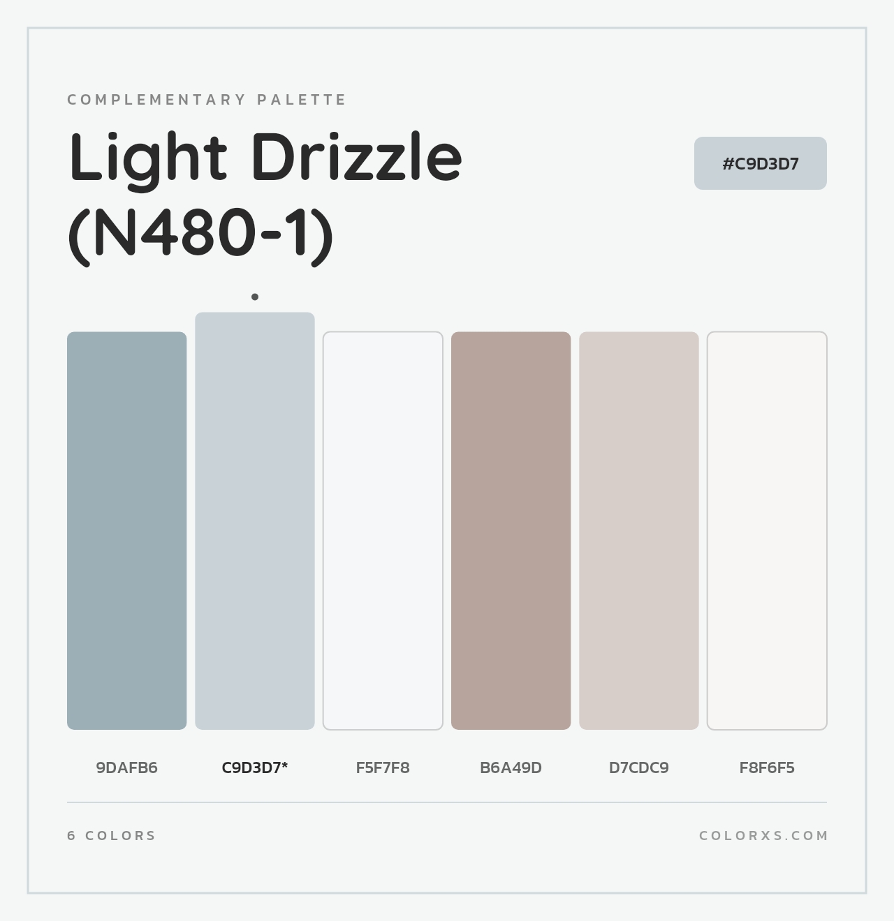 Light Drizzle (N480-1) - Complementary Color Palette
