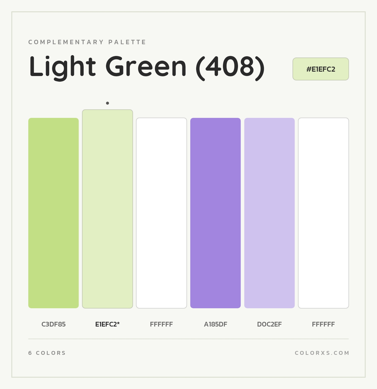 Light Green (408) - Complementary Color Palette