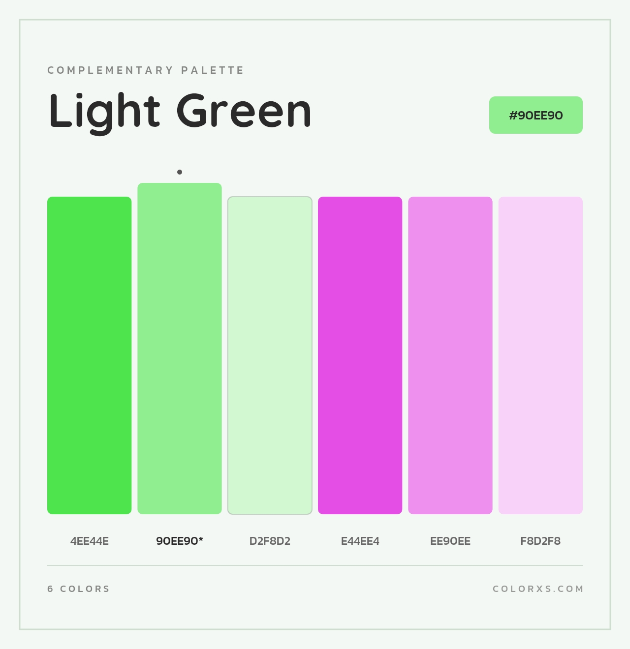 Light Green - Complementary Color Palette