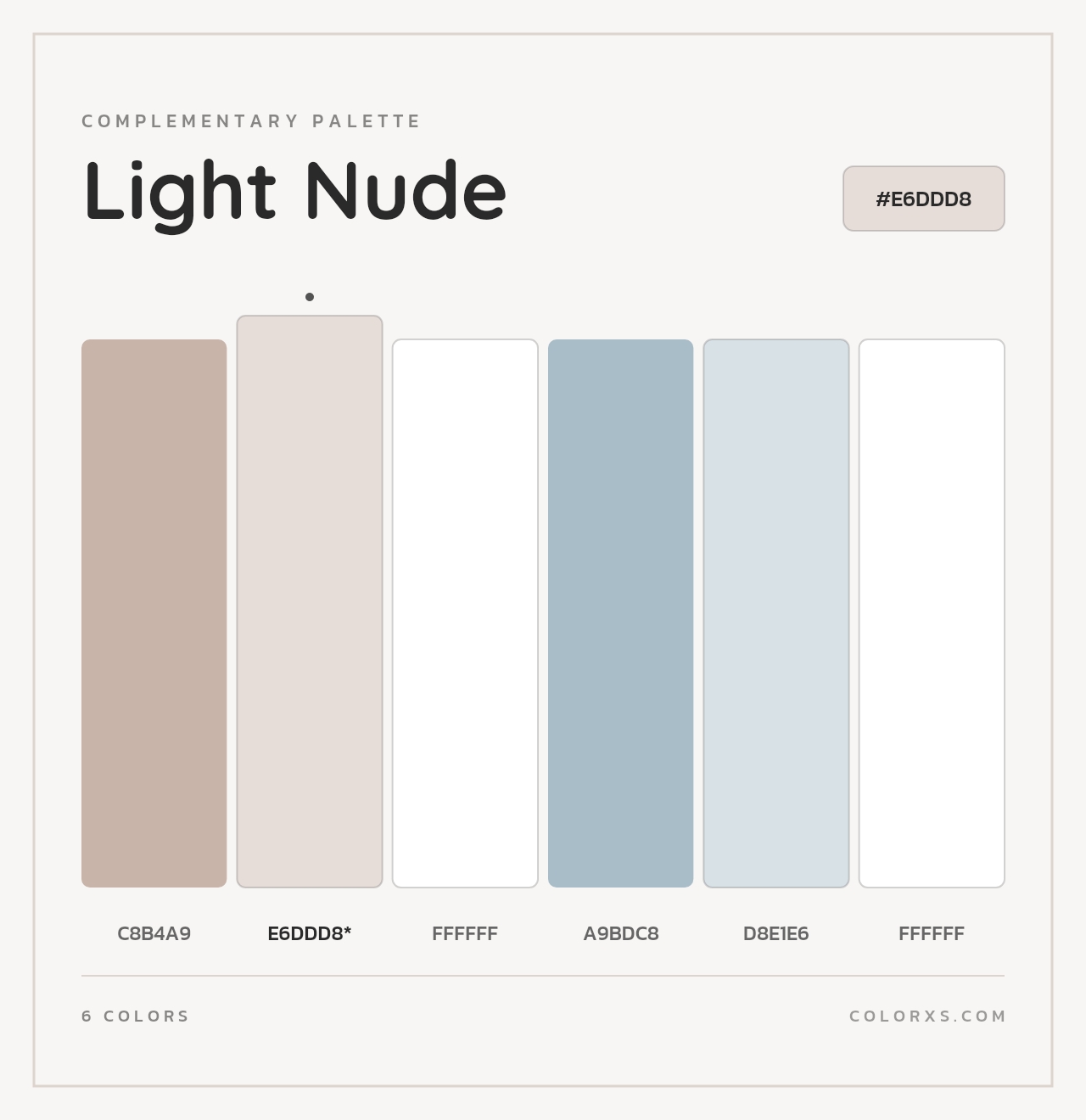 Light Nude - Complementary Color Palette