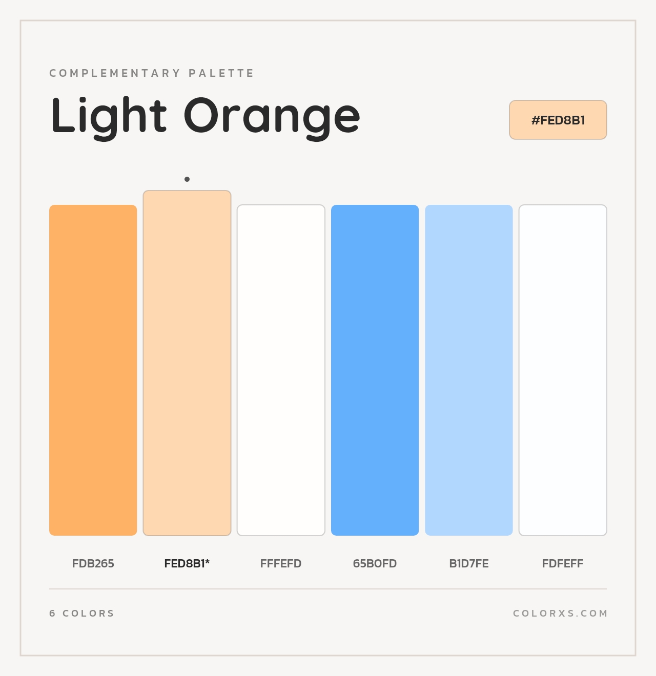 Light Orange - Complementary Color Palette