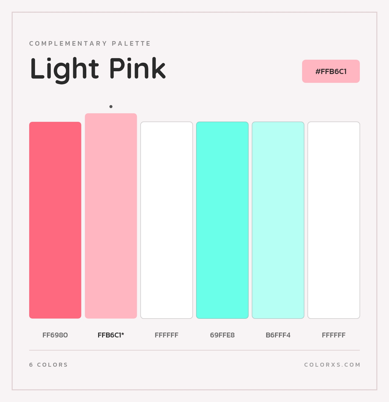 Light Pink - Complementary Color Palette