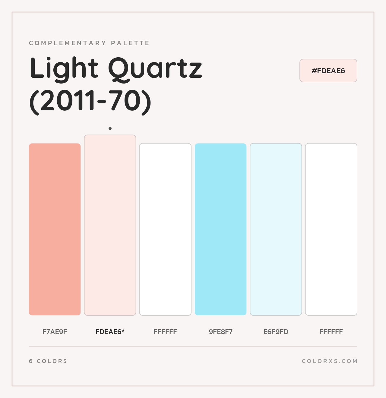 Light Quartz (2011-70) - Complementary Color Palette
