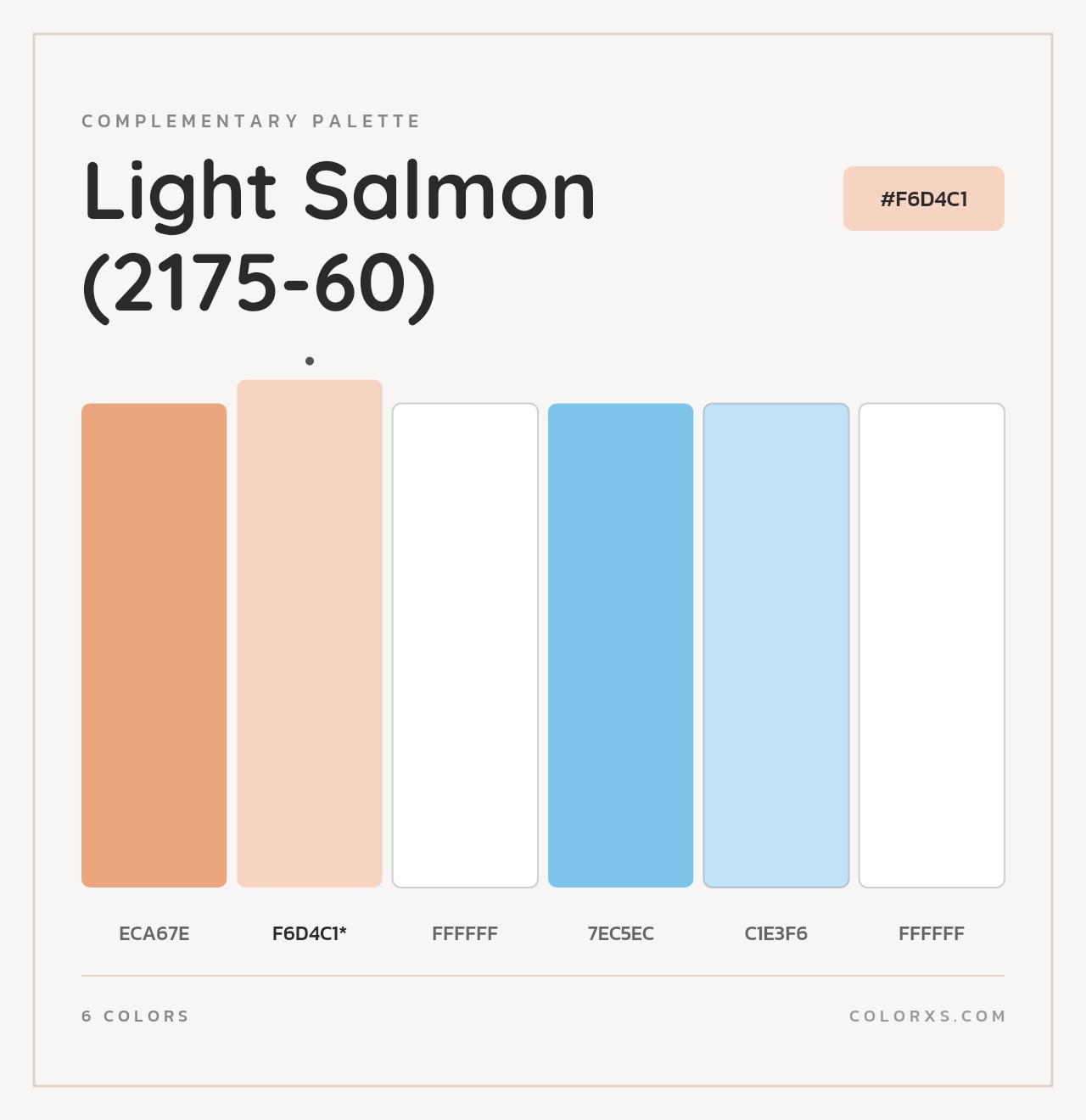 Light Salmon (2175-60) - Complementary Color Palette