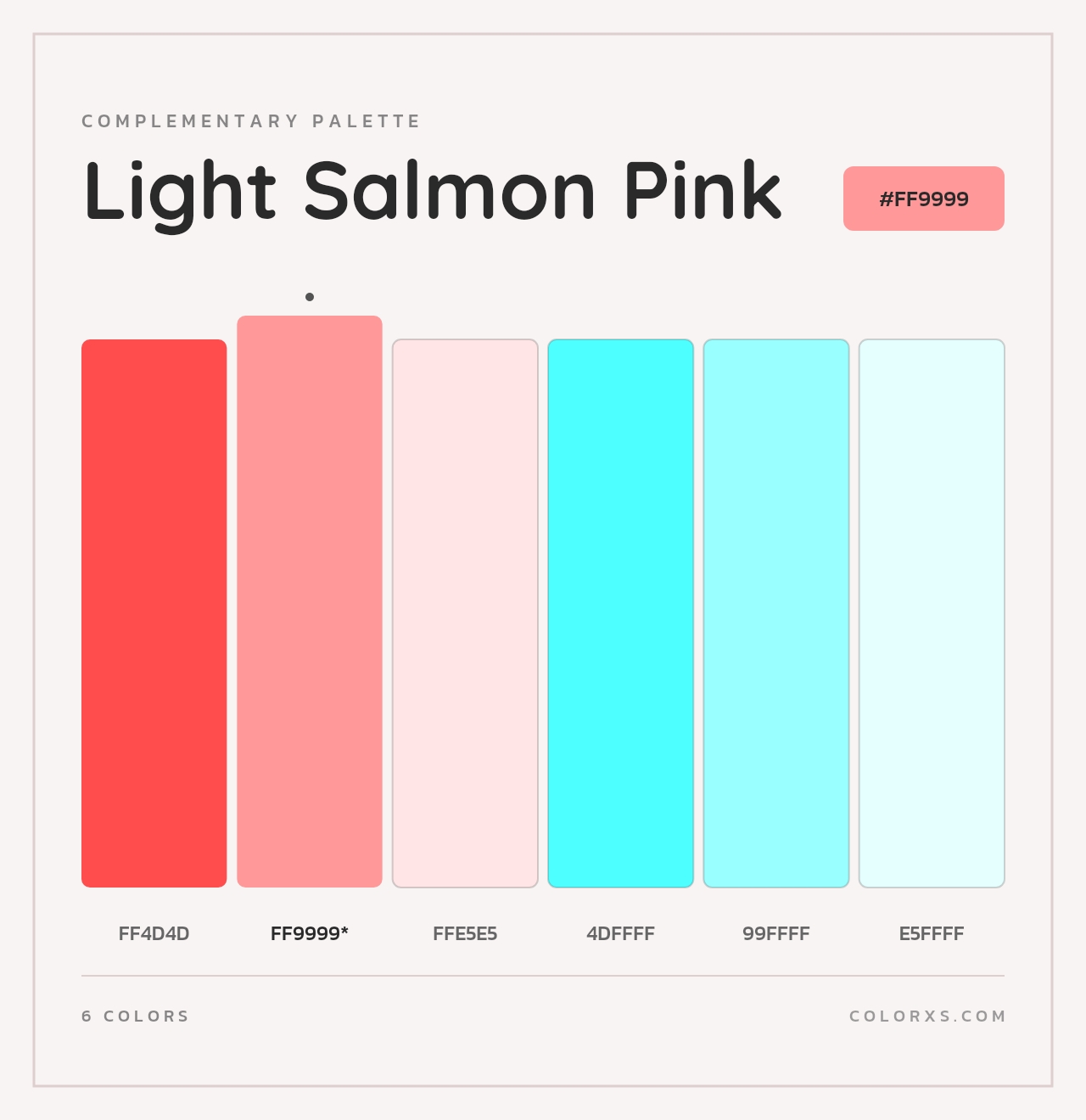 Light Salmon Pink - Complementary Color Palette