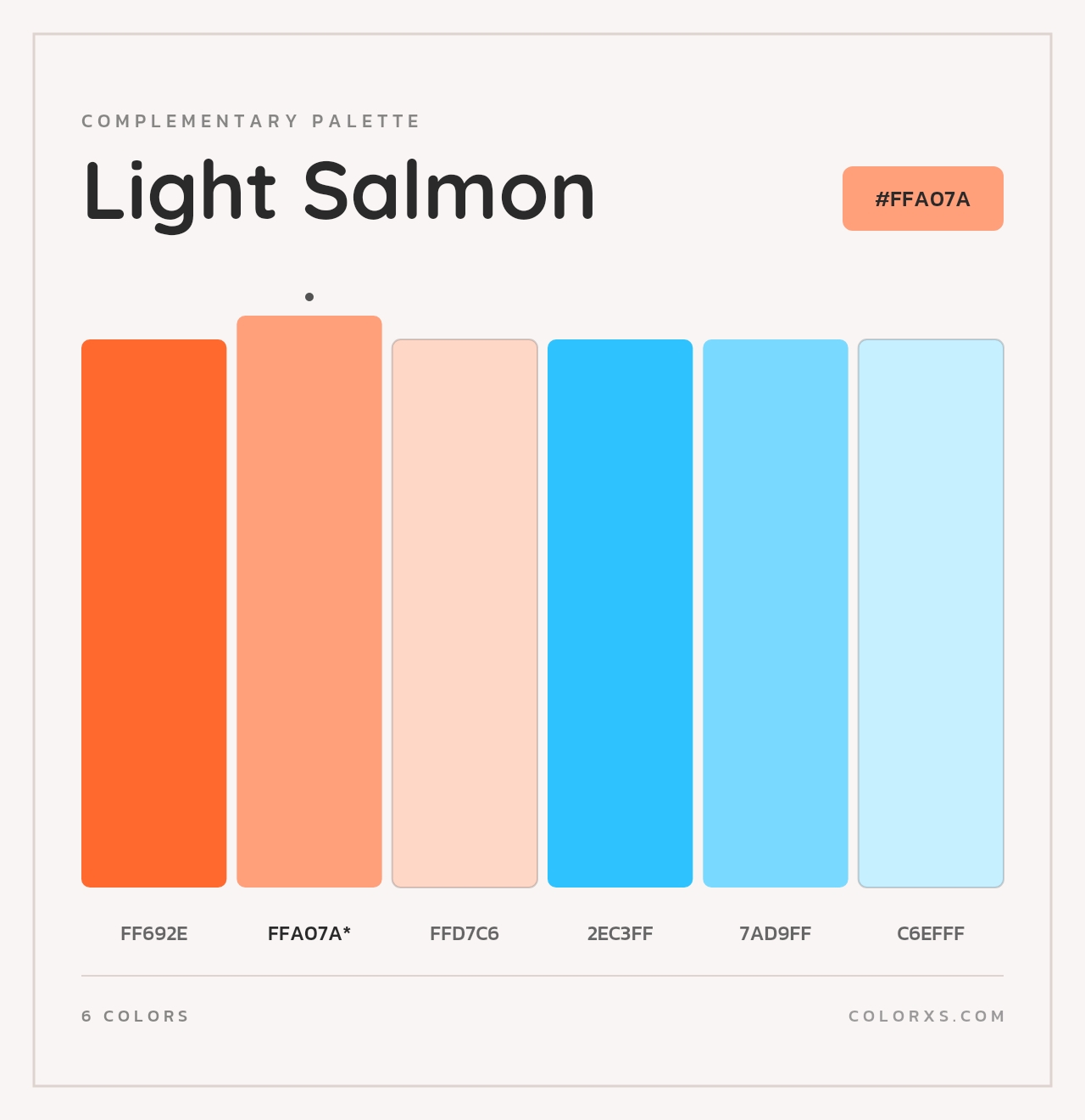 Light Salmon - Complementary Color Palette