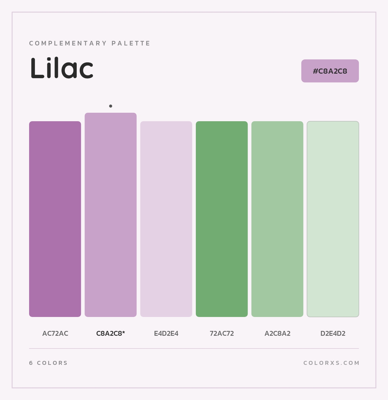 Lilac - Complementary Color Palette