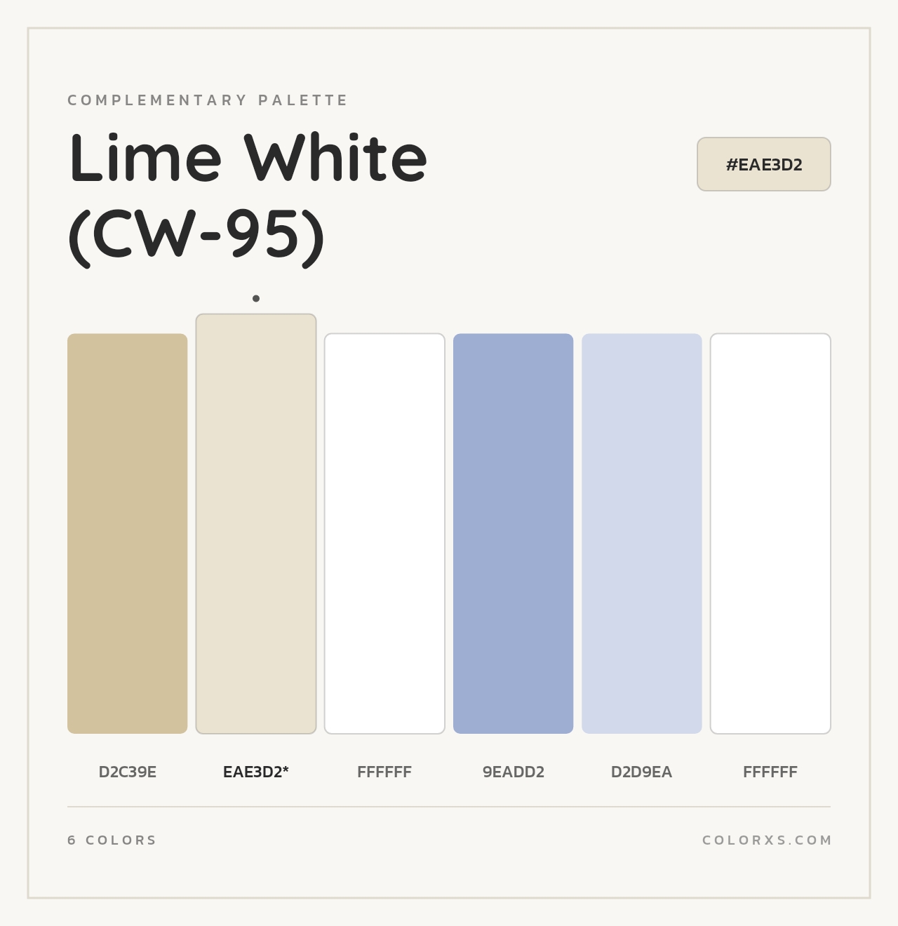 Lime White (CW-95) - Complementary Color Palette