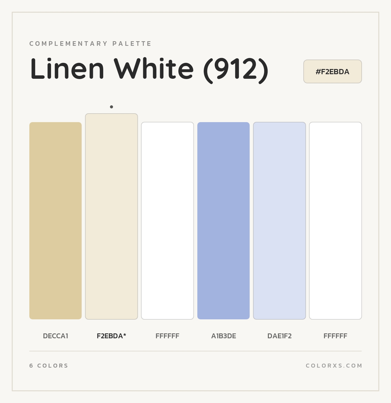 Linen White (912) - Complementary Color Palette