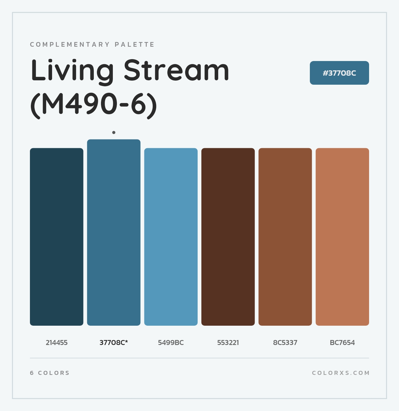 Living Stream (M490-6) - Complementary Color Palette