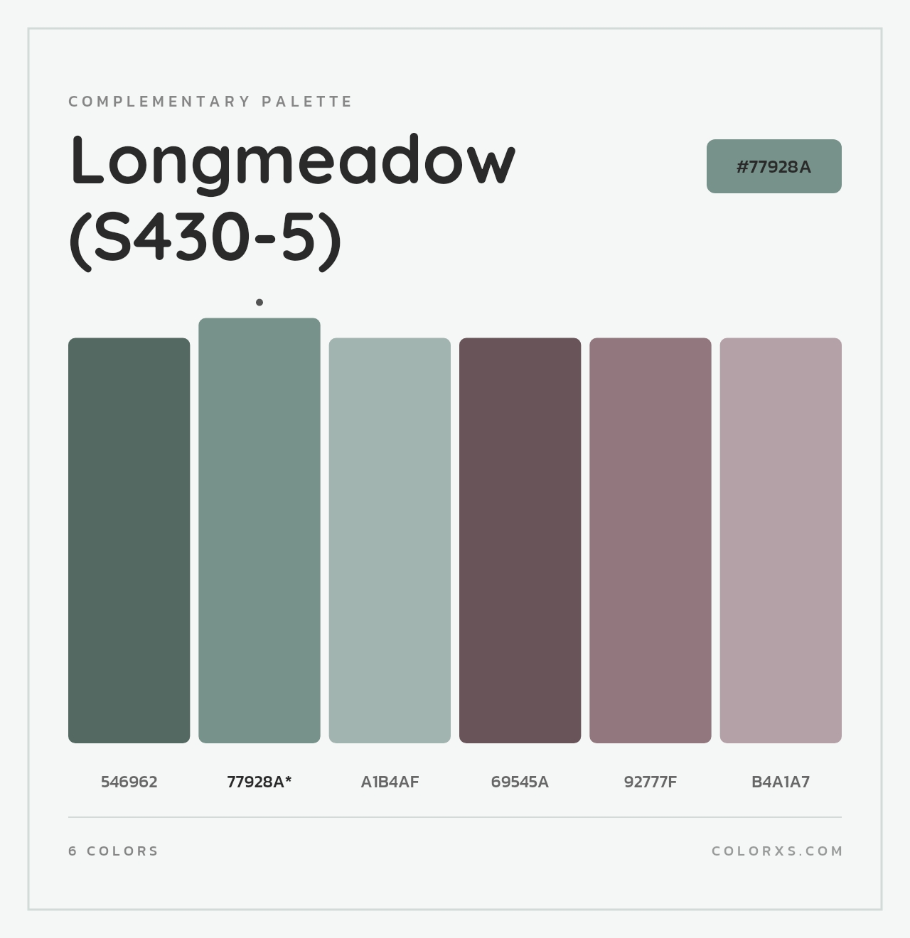 Longmeadow (S430-5) - Complementary Color Palette