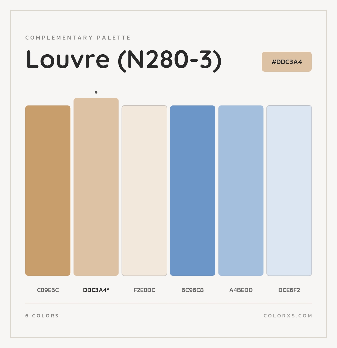 Louvre (N280-3) - Complementary Color Palette