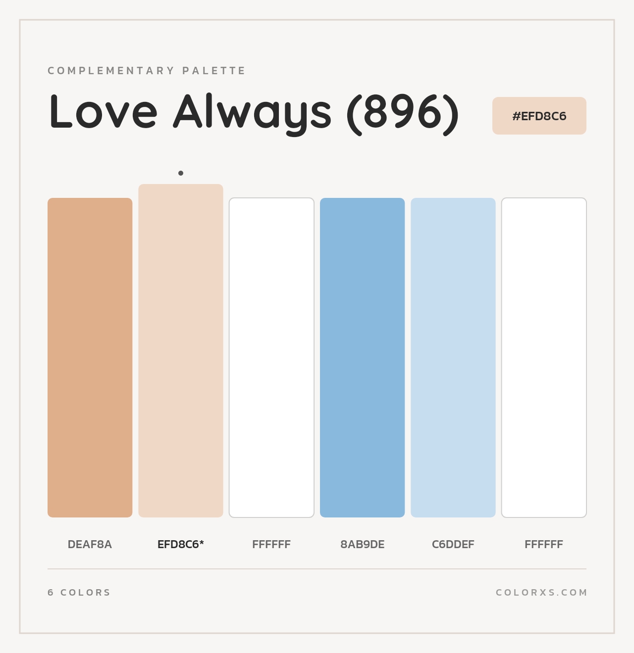 Love Always (896) - Complementary Color Palette