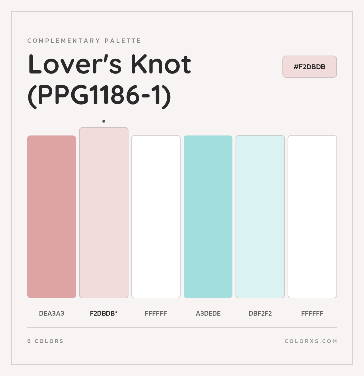 Lover's Knot (PPG1186-1) - Complementary Color Palette