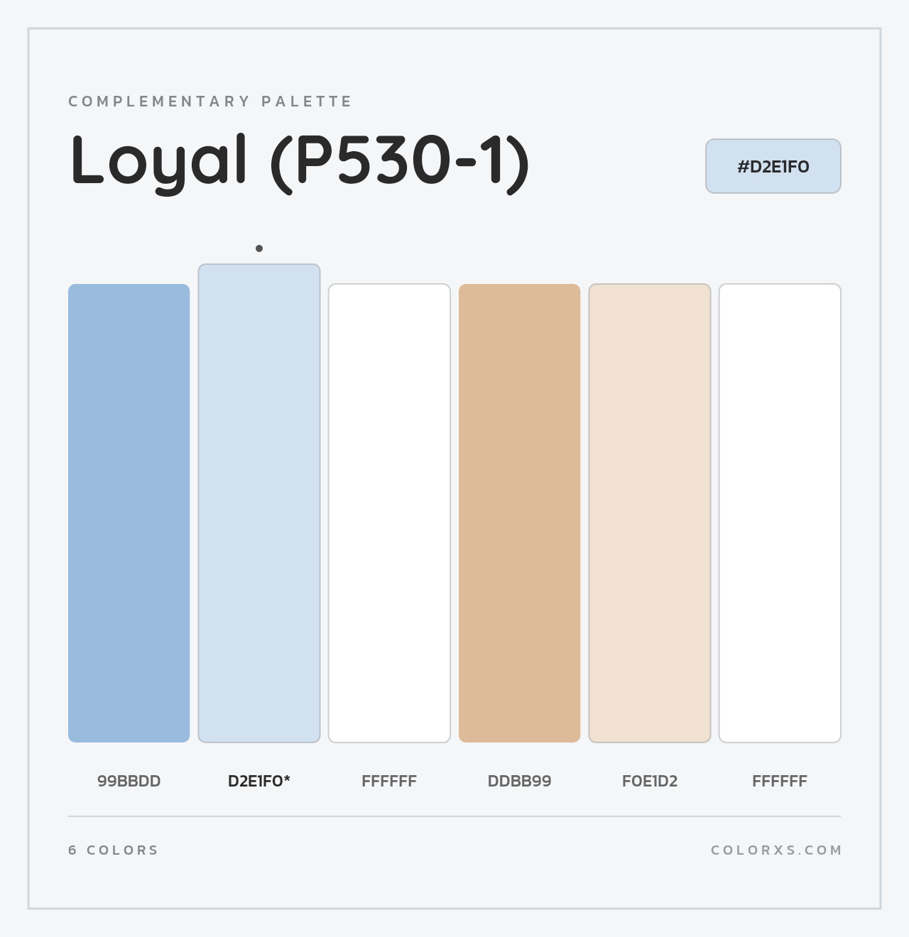 Loyal (P530-1) - Complementary Color Palette