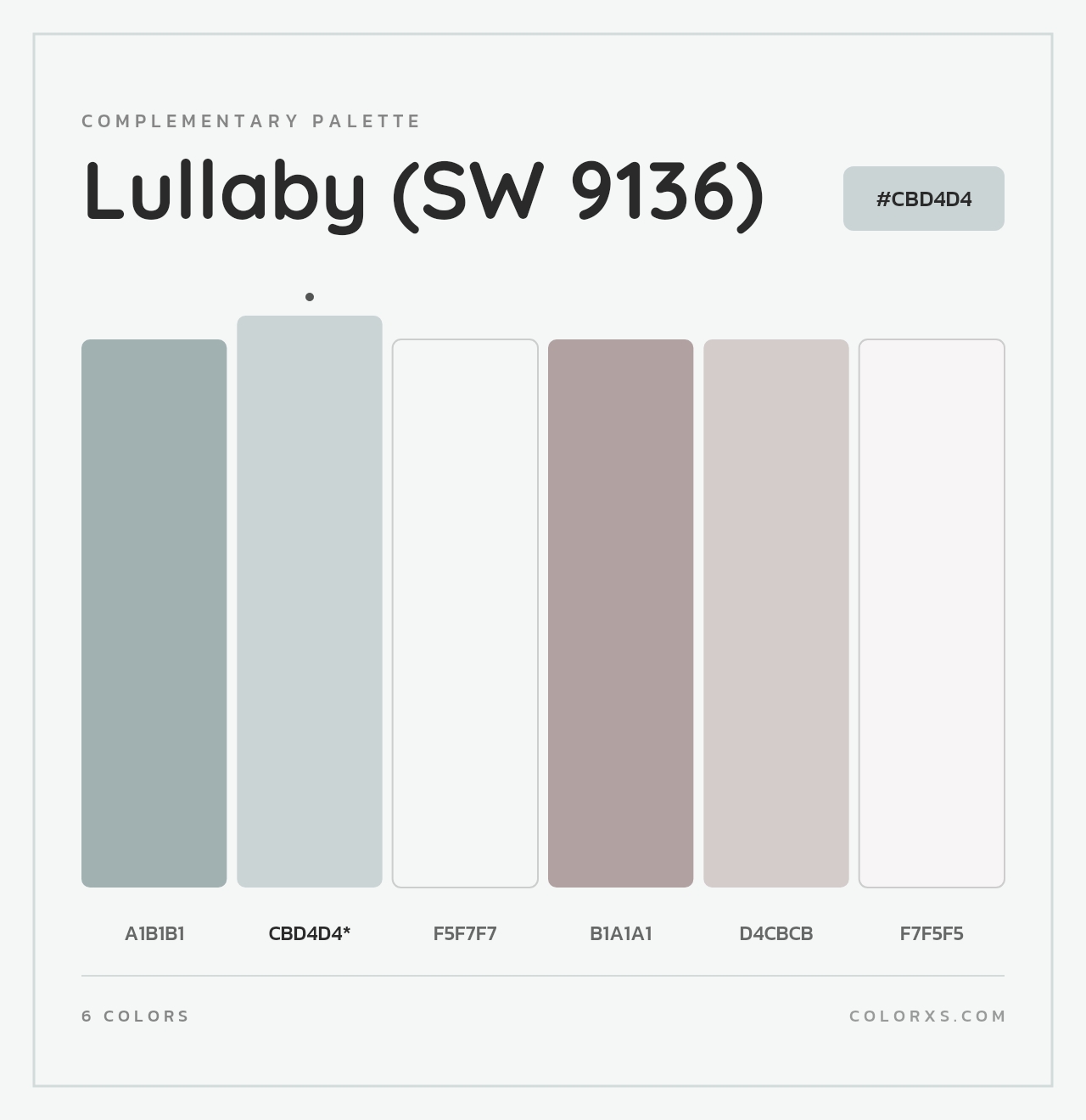 Lullaby (SW 9136) - Complementary Color Palette