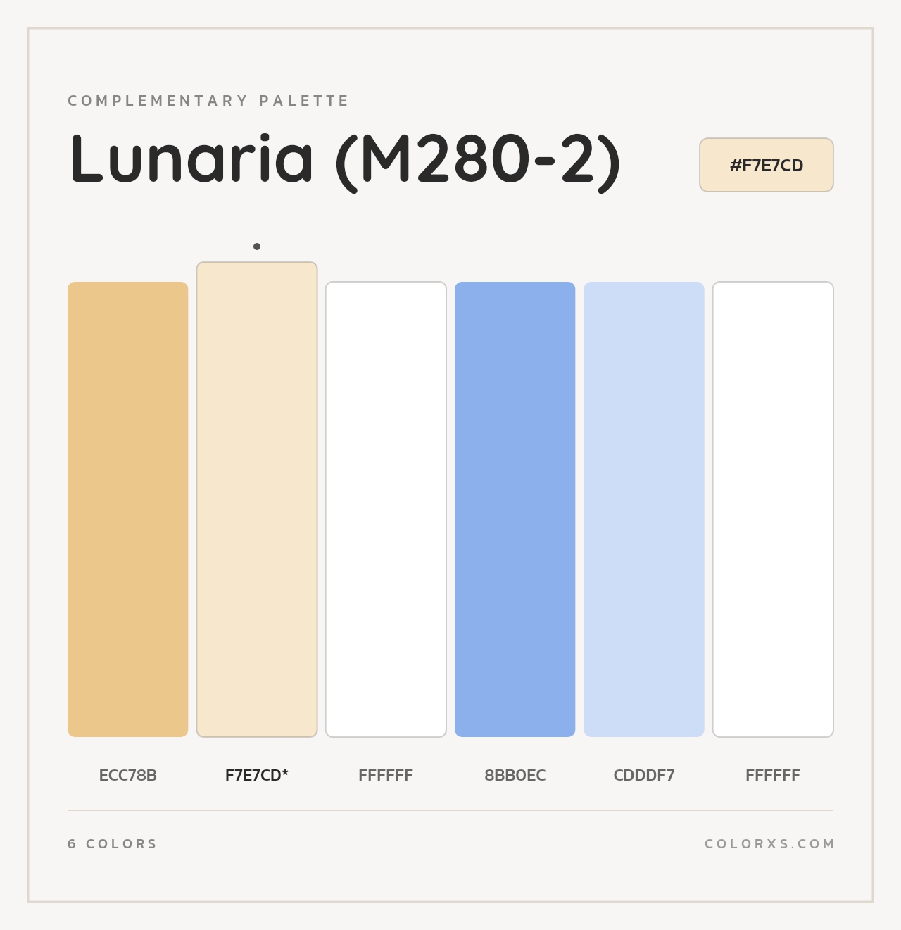 Lunaria (M280-2) - Complementary Color Palette