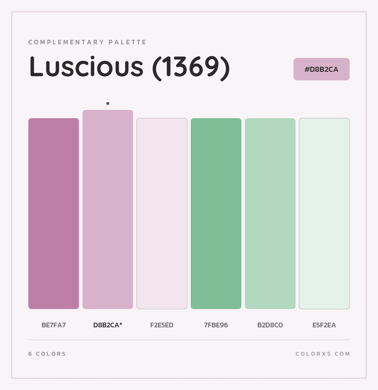 Luscious (1369) - Complementary Color Palette