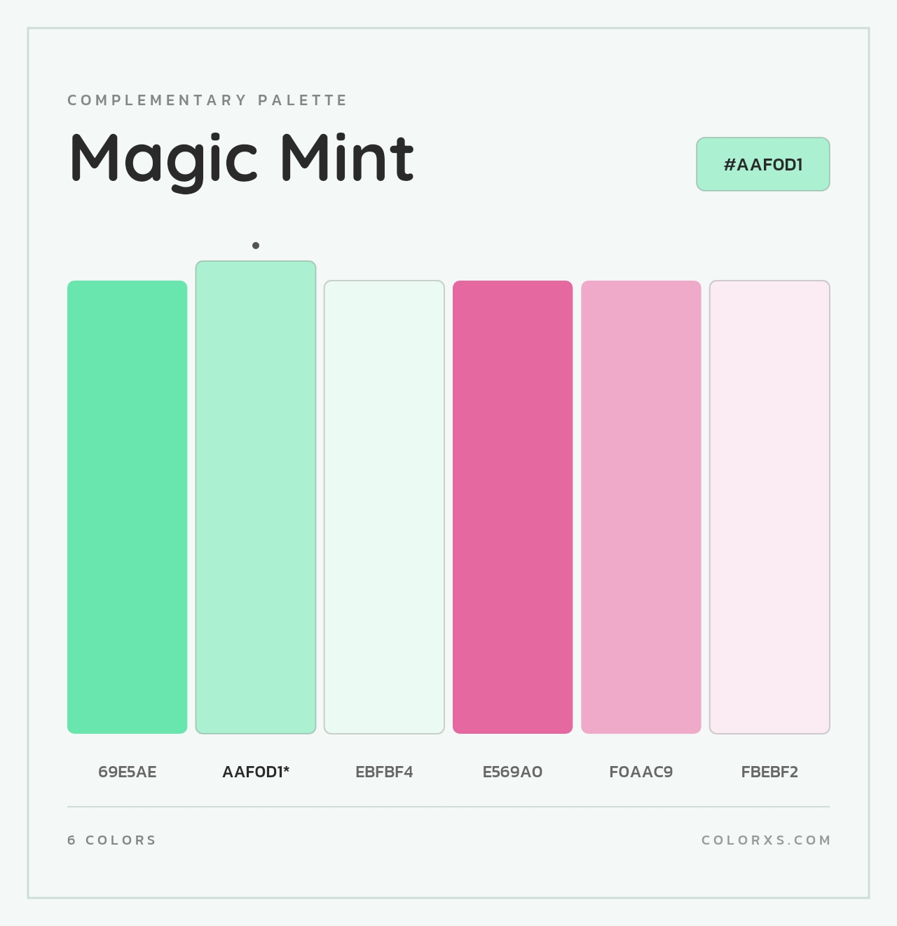 Magic Mint - Complementary Color Palette