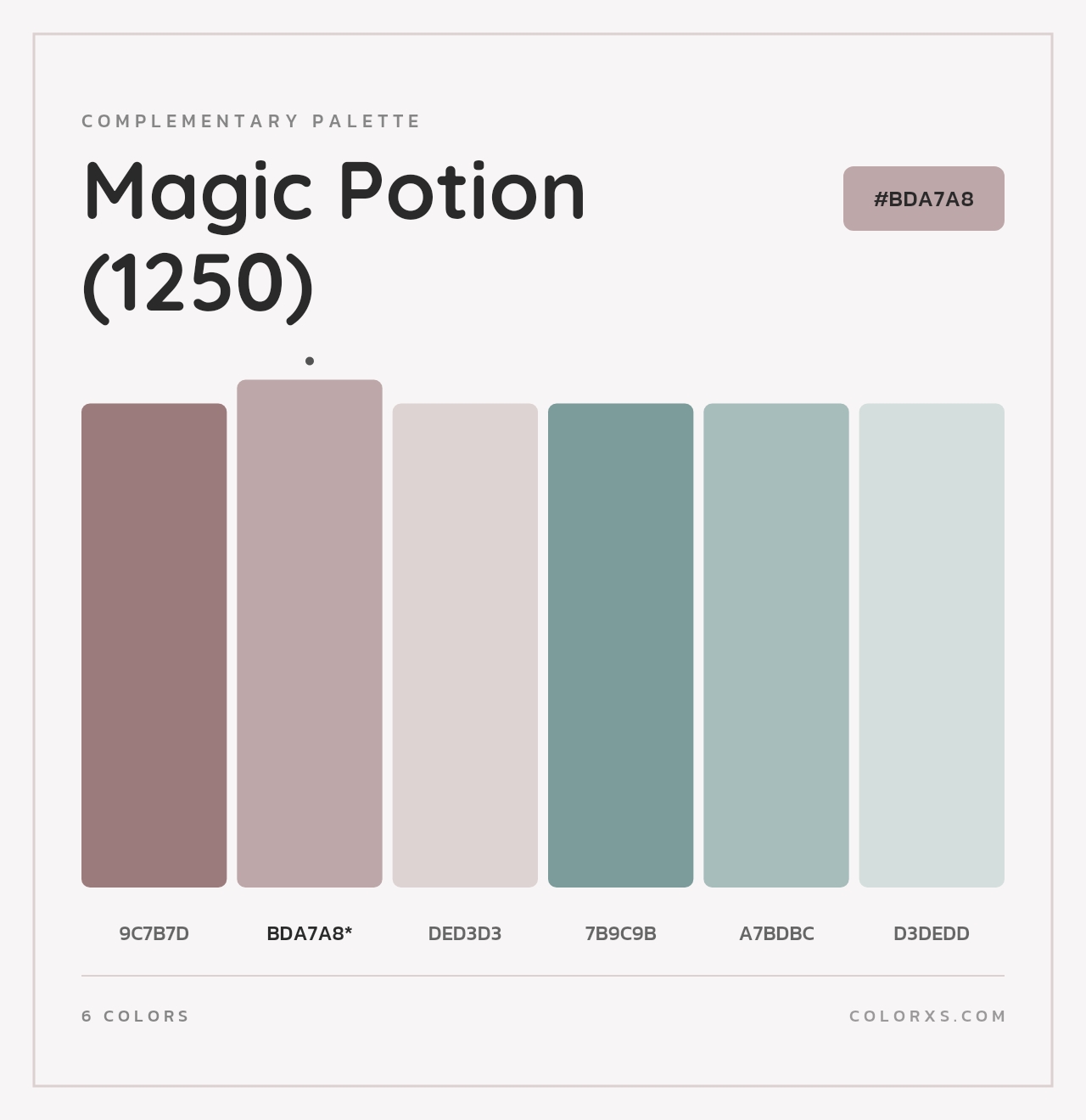 Magic Potion (1250) - Complementary Color Palette