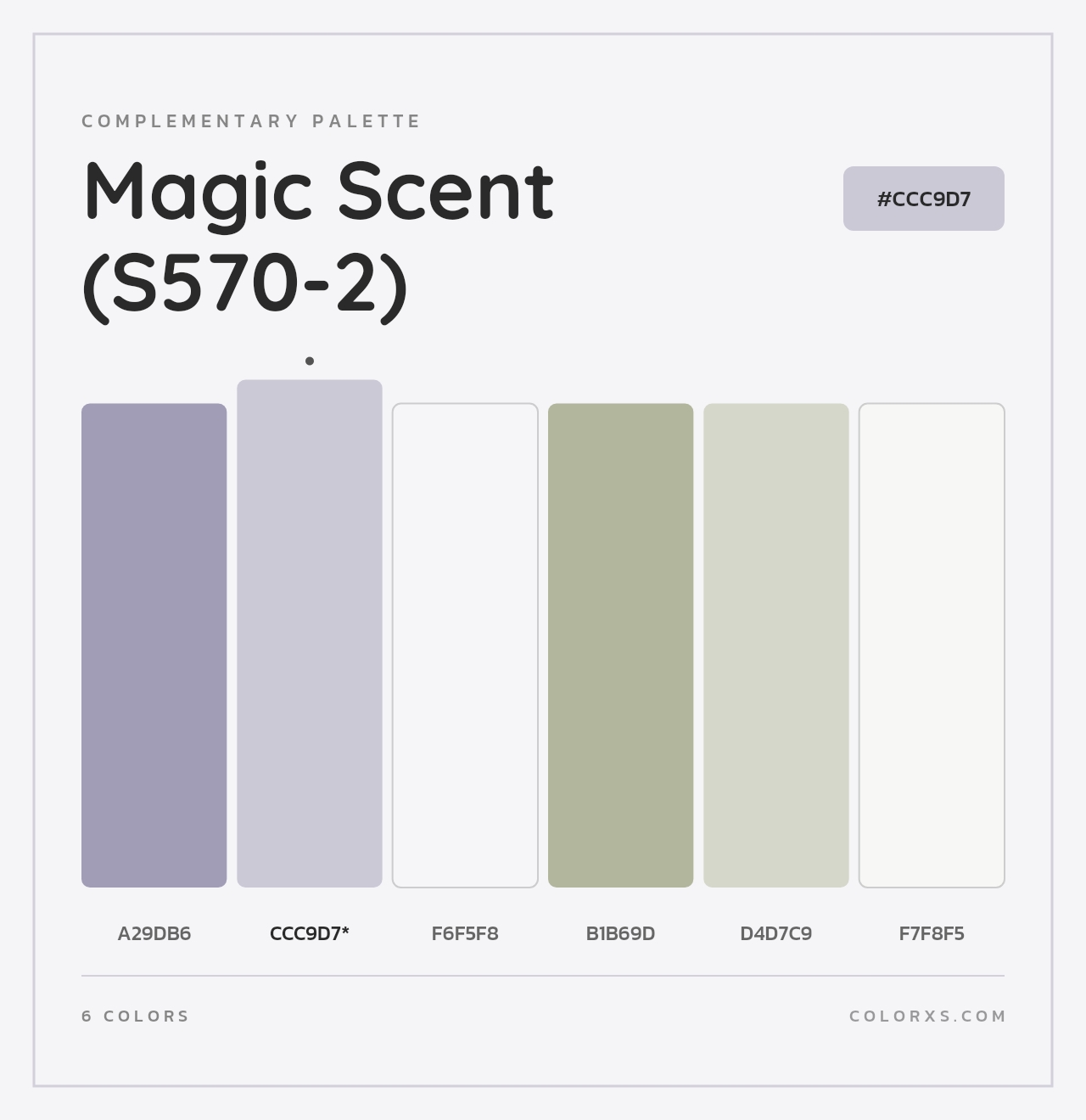 Magic Scent (S570-2) - Complementary Color Palette