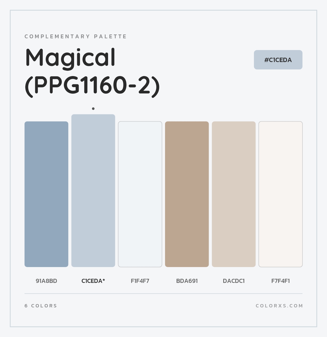 Magical (PPG1160-2) - Complementary Color Palette