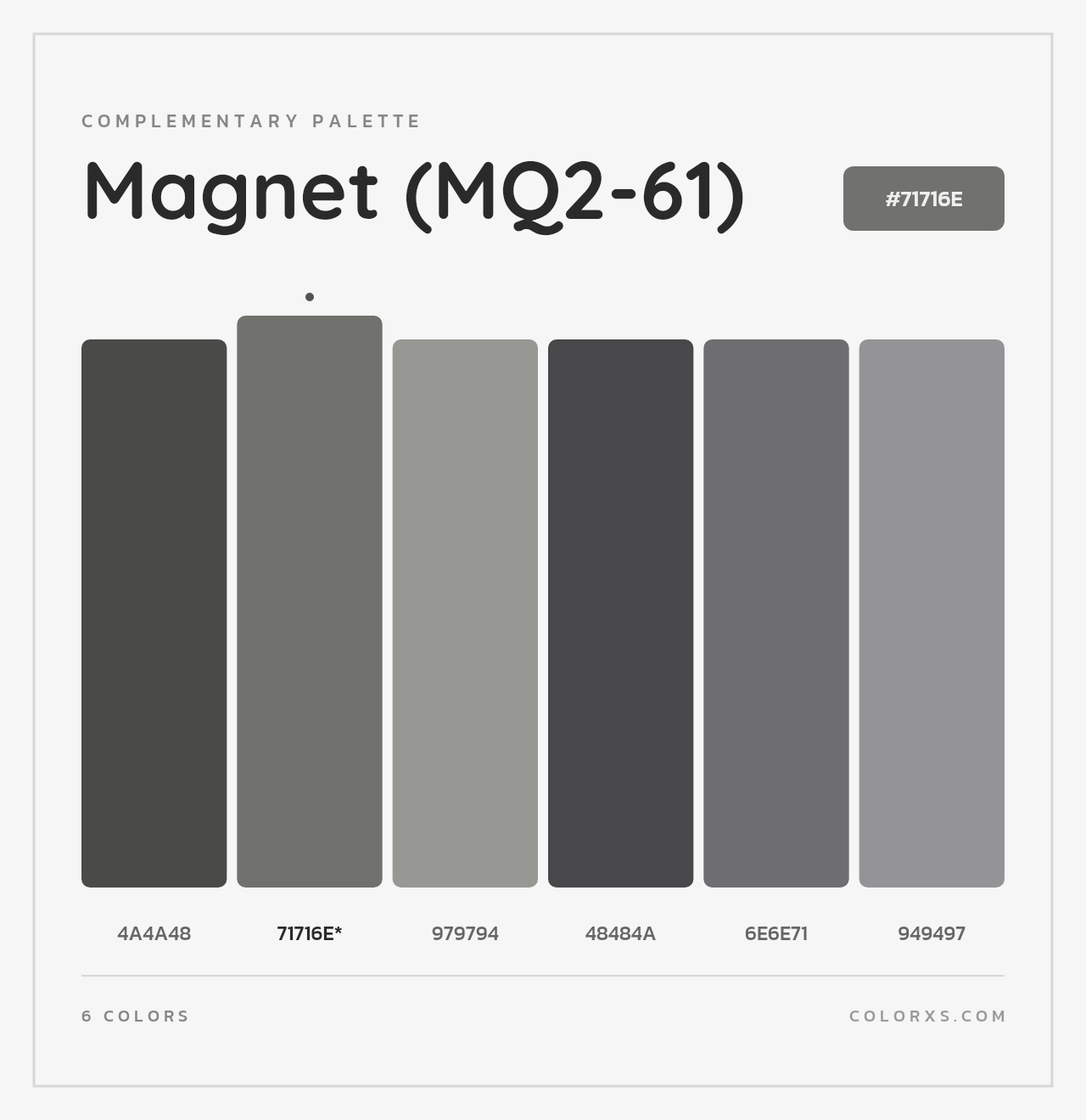 Magnet (MQ2-61) - Complementary Color Palette