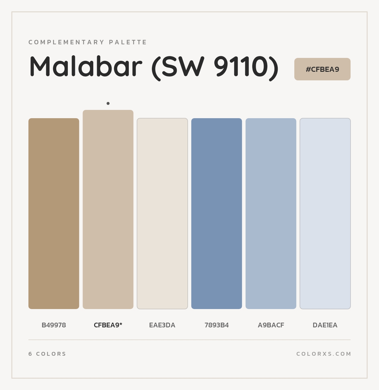 Malabar (SW 9110) - Complementary Color Palette