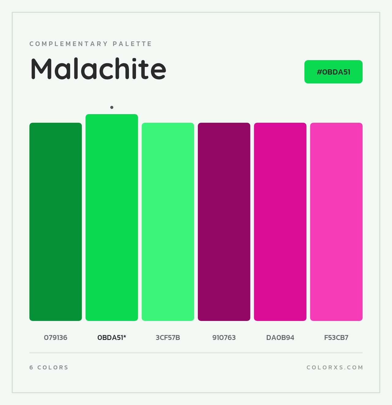 Malachite - Complementary Color Palette