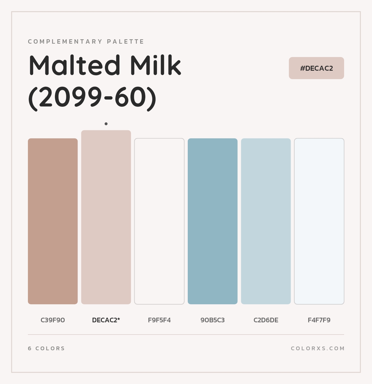 Malted Milk (2099-60) - Complementary Color Palette