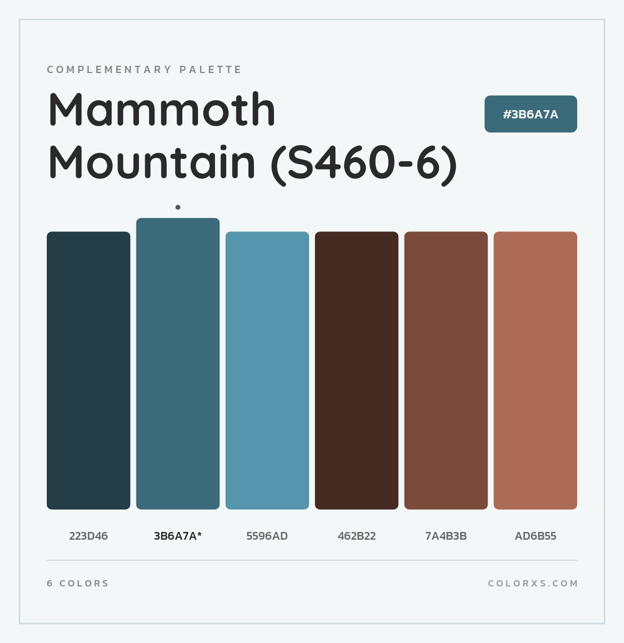 Mammoth Mountain (S460-6) - Complementary Color Palette