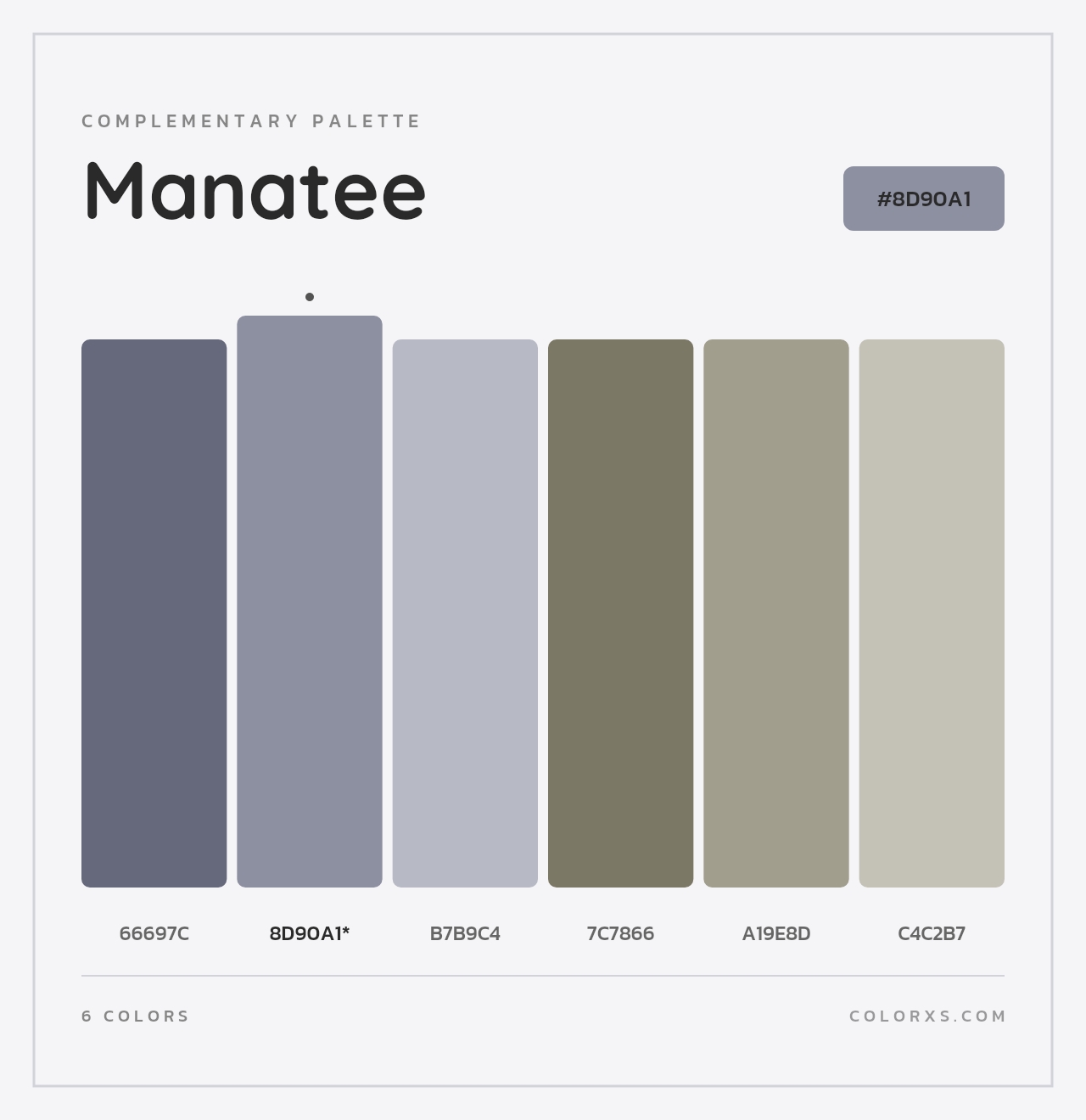 Manatee - Complementary Color Palette
