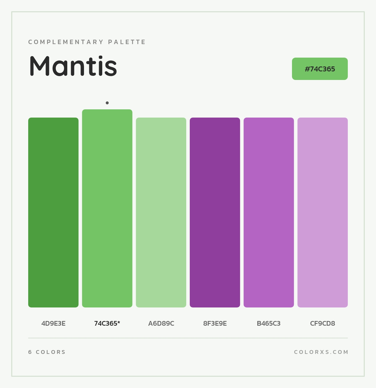 Mantis - Complementary Color Palette