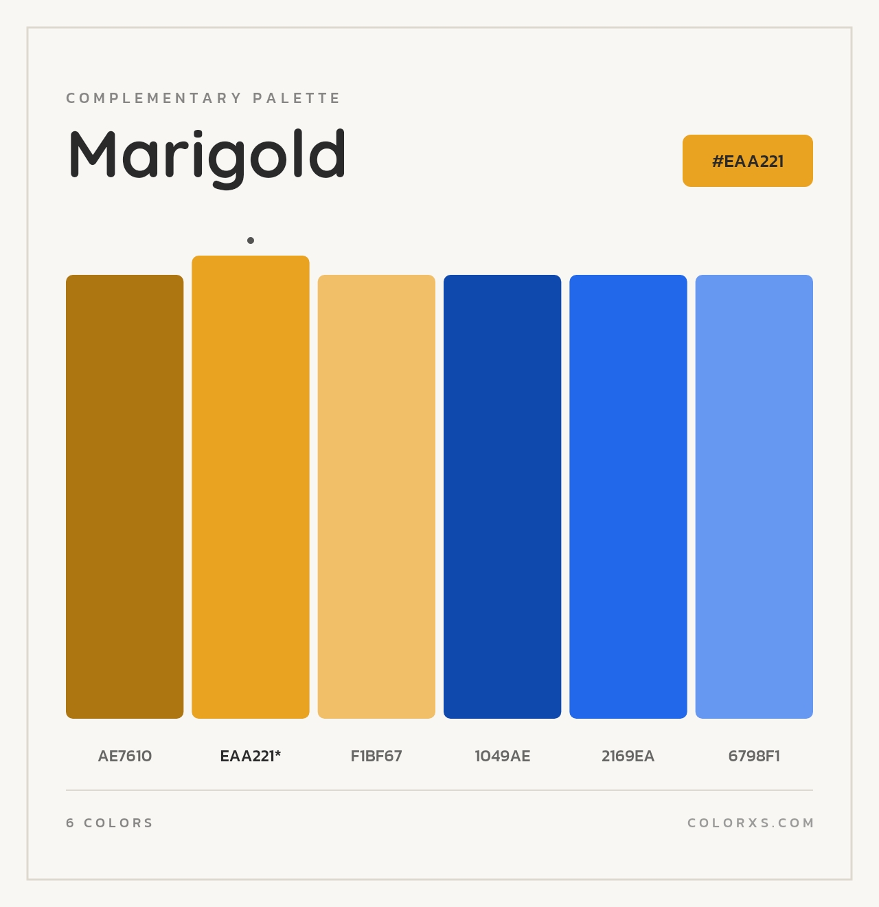 Marigold - Complementary Color Palette
