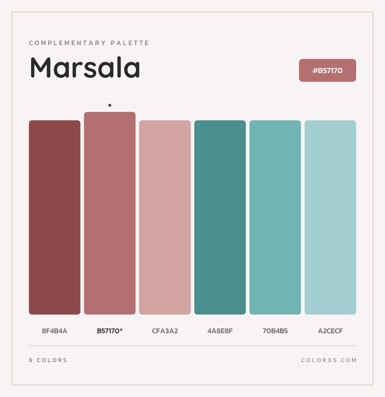 Marsala - Complementary Color Palette