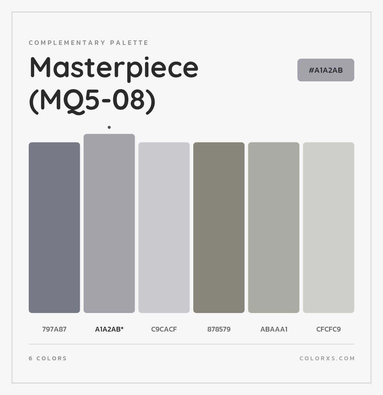 Masterpiece (MQ5-08) - Complementary Color Palette