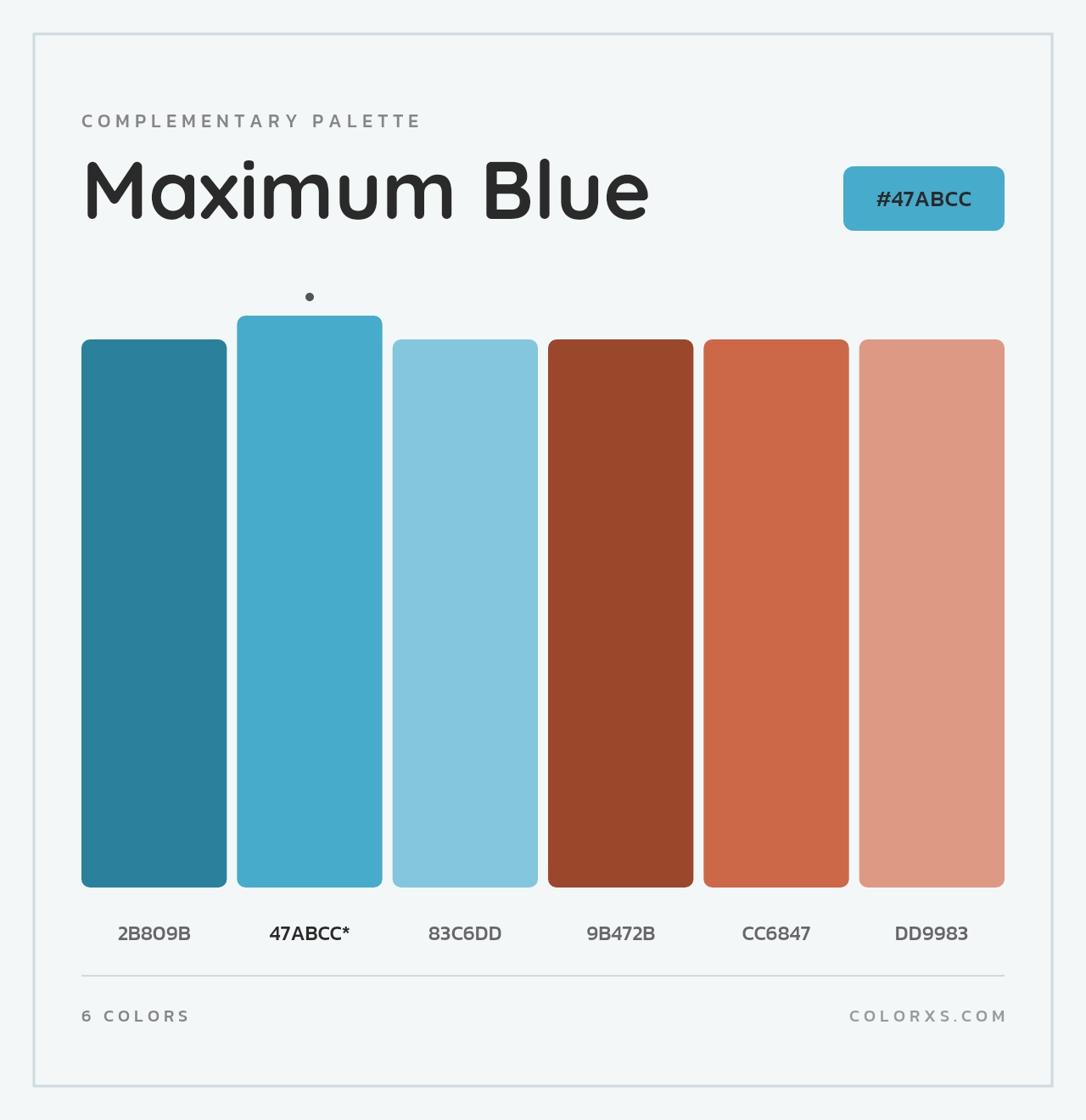 Maximum Blue - Complementary Color Palette