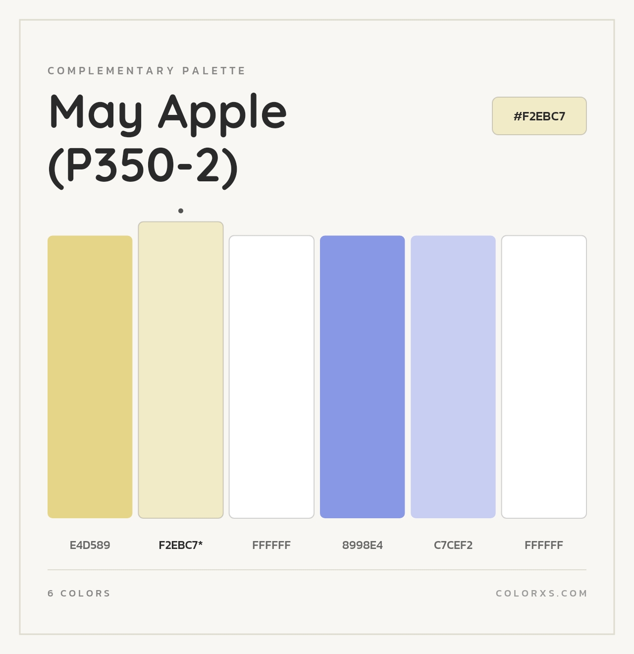 May Apple (P350-2) - Complementary Color Palette