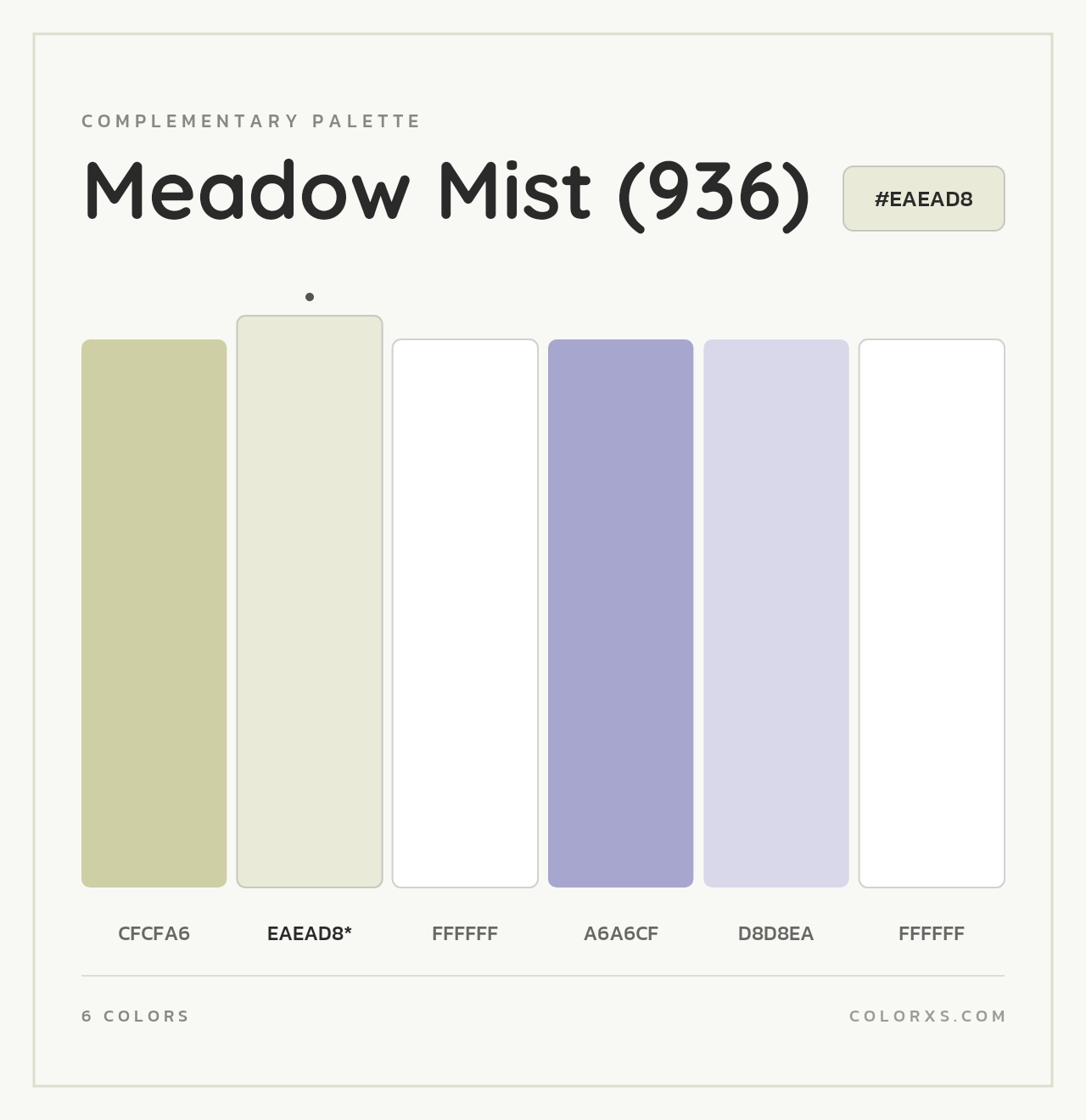 Meadow Mist (936) - Complementary Color Palette