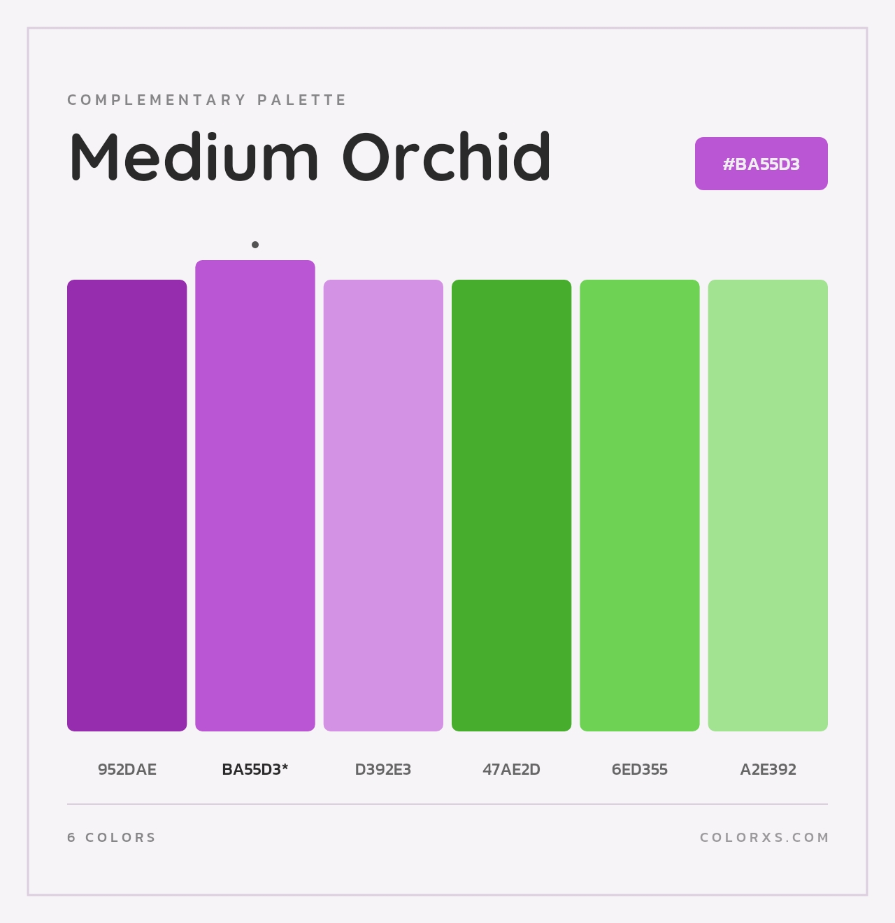 Medium Orchid - Complementary Color Palette