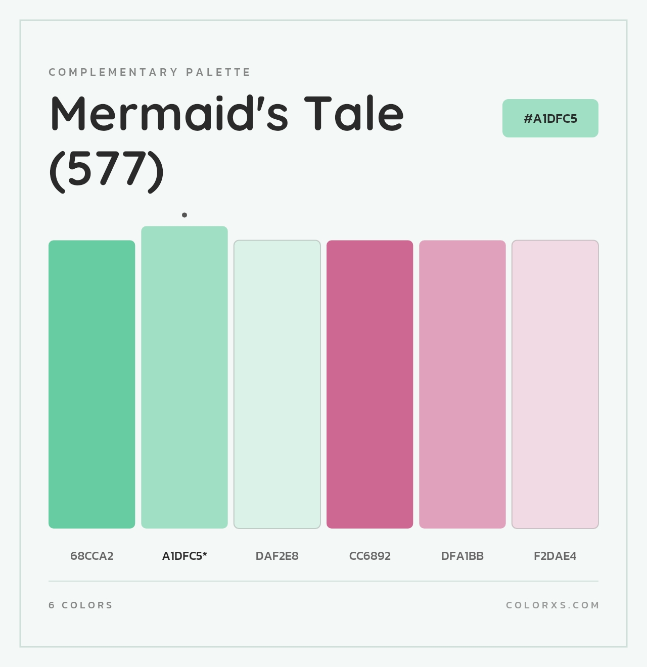 Mermaid's Tale (577) - Complementary Color Palette